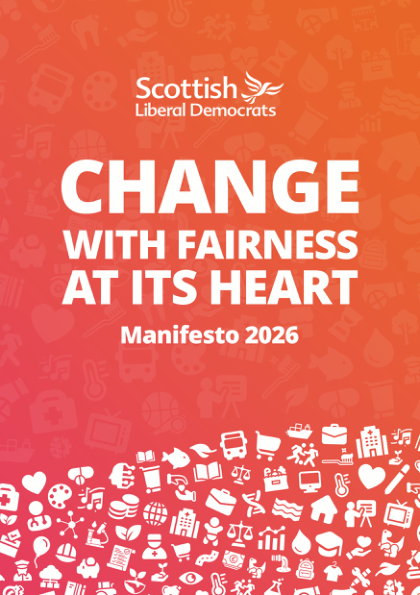 Scottish Liberal Democrats manifesto, source PDF cover